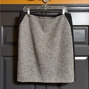 White House Black Market Black and Gray Pencil Skirt